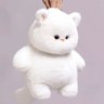 Мягкая игрушка Толстый кот, Белый