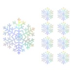 Декоративное украшение Снежинки Искринки, Серебро, Металлик Декоративное украшение Снежинки Искринки, Серебро, Металлик