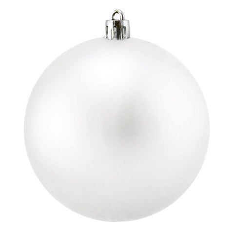 Новогодний шар Белый матовый