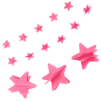 Гирлянда-подвеска Звезда, Розовый