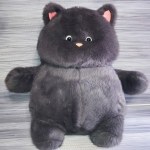 Мягкая игрушка Толстый кот, серый