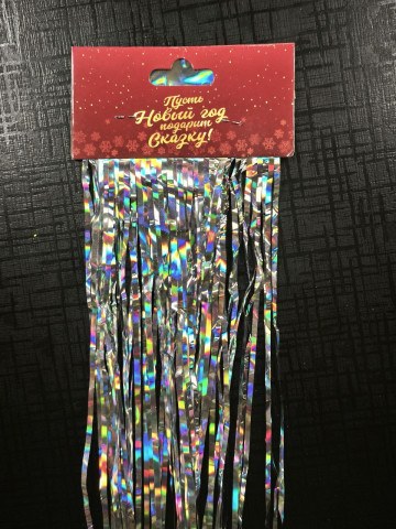 Дождик новогодний «Зимнее волшебство. Глянец» Серебро