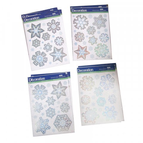 Новогодний декор, Наклейки "Снежинки" Новогодний декор, Наклейки "Снежинки"