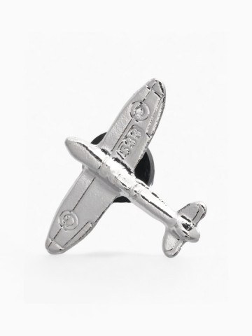 Значок «Самолёт», серебро