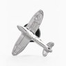 Значок «Самолёт», серебро