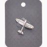 Значок «Самолёт», серебро