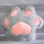 Мягкая игрушка Подушка меховая Лапка, цвет в ассортименте