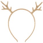 Ободок, Оленьи рожки, Шампань, с блестками