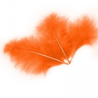Перья 10 см Оранжевый / для наполнения воздушного шара