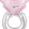 Фигура, Кольцо с бриллиантом, Розовый