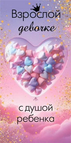 Конверт для денег, Взрослой девочке с душой ребенка