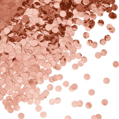 Конфетти фольга Круг, Розовое Золото, Металлик