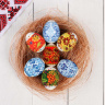 Распродажа Пасхальная термоусадочная плёнка "Хохлома и гжель" на 7 яиц