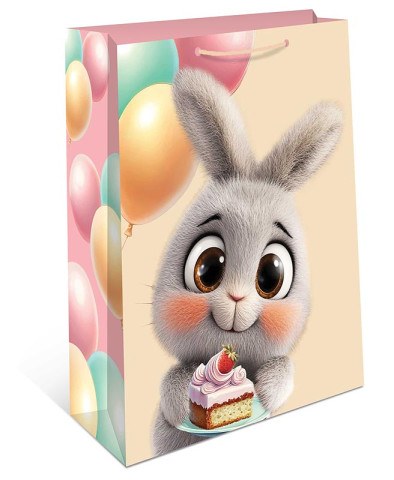 Пакет подарочный Зайка с тортиком