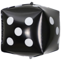 Фигура 3D Куб Кость игральная Black