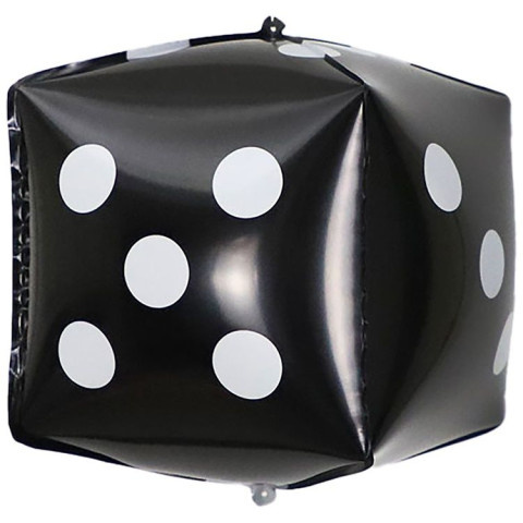 Фигура 3D Куб Кость игральная Black