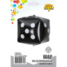 Фигура 3D Куб Кость игральная, черный / Black