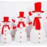 Распродажа! Снеговик в красной шляпе светодиодная фигура из проволоки