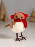 Фигурка «Птичка в наушниках и шарфике»