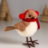 Фигурка «Птичка в наушниках и шарфике»
