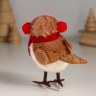 Фигурка «Птичка в наушниках и шарфике»