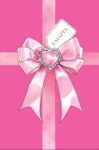 Открытка 8 Марта, розовый бант, глиттер