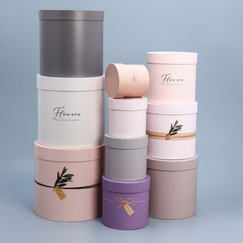 Подарочная коробка цилиндр «Эко»