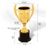 Кубок 179C, наградная фигура, золото, подставка пластик