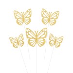 Топперы, Ажурные бабочки, Шампань