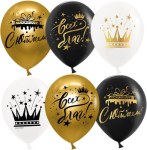DB Шары С Юбилеем! (короны), Ассорти, хром