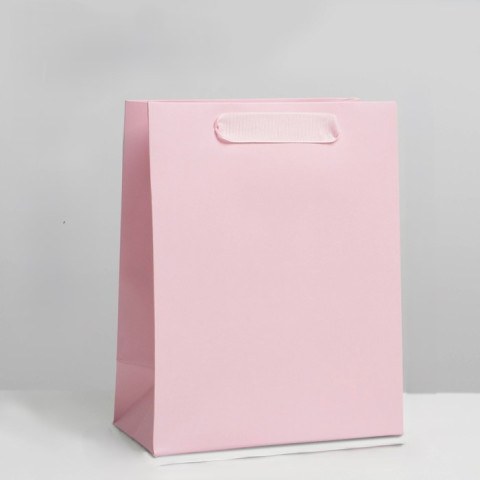Пакет подарочный ламинированный, упаковка, «Розовый»