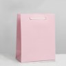 Пакет подарочный ламинированный, упаковка, «Розовый»