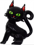 Фигура 3D, Котенок, Черный
