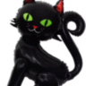 Фигура 3D, Котенок, Черный
