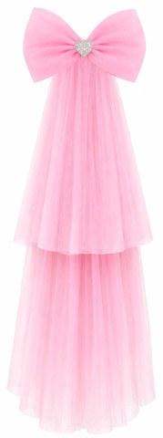 Фата с бантом, Розовый