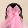 Фата с бантом, Розовый
