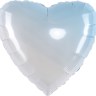 FM Сердце Бело-Голубой, градиент / Heart White-Blue gradient
