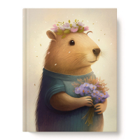 Книжка записная 80л А6 клетка. "Капибара"