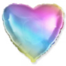 FM Сердце Радуга, нежный градиент  / Heart Rainbow gradient