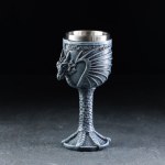 Бокал средневековый «Драконий камень», 7.3×19 см, нержавеющая сталь, серый