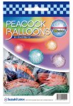Распродажа!  Шары Павлиний хвост (премиум агат) Peacock balloons Ассорти 18" 50 шт.