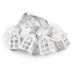 Светодиодная гирлянда "Нить. Белые домики"