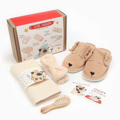 Набор подарочный «Для релакса» полотенце и аксессуары Честный знак