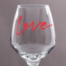 Бокал для вина «Love», деколь