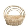Корзина плетеная с ручкой "Классик", Ива, Натуральная