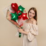 Упаковочная бумага С Новым Годом!, Крафт, Красный/Зеленый, 60гр #нг