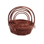 Корзина плетеная с ручкой "Классик", Ива, Коричневая