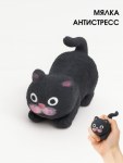Мялка - антистресс «Soft cat», Черный кот