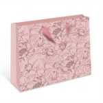 Пакет ламинированный горизонтальный Цветочные контуры .136