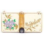 Деревянный конверт "Поздравляю. Цветы"